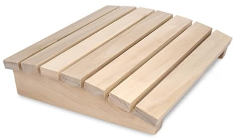 perfk Almohada de Sauna Cojín Respaldo Cabecera Soporte Cuello Madera Pino Curvada con de Listones para Aireación Mantiene la Cabeza Fresca en Adecuado para Centros de Bienestar Hogar Terapia de