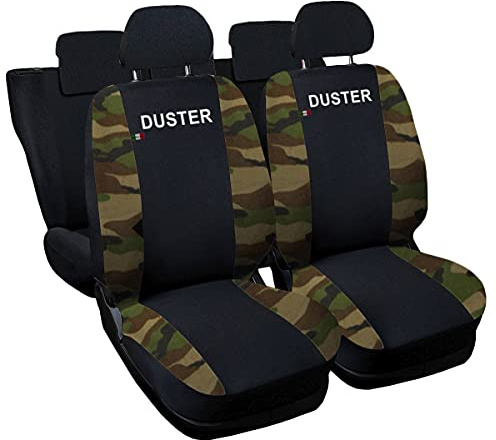 Lupex Shop Dacia Duster zweifarbige Sitzbezüge - schwarz Tarnfarbe