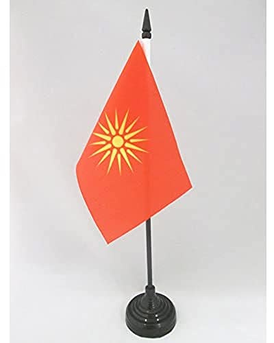 AZ FLAG Bordsflagga Makedonien gammal 15x10 cm 100D Polyester Plastfot