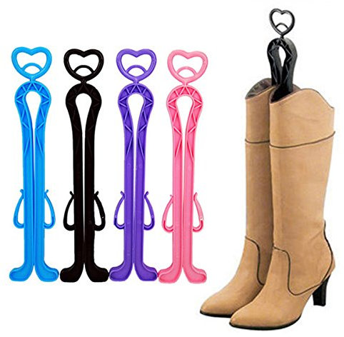 LEORX 35 cm lång stövel Shaper bär skor supporterstående hållare – 4 st set (slumpmässig färg)