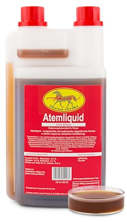 Scheidler horse-direkt Atemliquid für Pferde,1L Dosierflasche - Ergänzungsfuttermittel aus ausgesuchten Kräuterauszügen