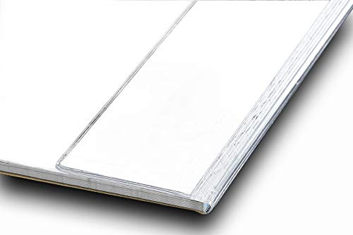 Kantenschutz für Schreibunterlagen, selbstklebend, transparent, 42 cm | Schutzleiste für Schreibtischunterlagen, Knick-Schutz durchsichtig, Größe für DIN A3