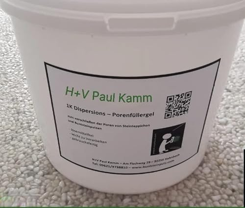 CoPa-Gran 10kg 1K Porenfüller/Versiegelung für Buntsteinputze oder Steinteppiche aller Art im Innenbereich, Transparent, Kunststoff, Wand- und Bodenbelag, Versiegelung