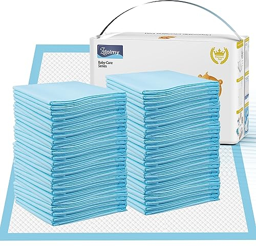 Wickelunterlage, 100 Stück Inkontinenz-Wickelunterlage, atmungsaktiv, wasserabweisend, weiches Vliesstoff, auslaufsicher, schnell absorbierend, 33 x 45,7 cm
