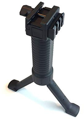 ZEITWISE 21mm Weaverschiene Frontgriff Gewehr Büchse Vorderlauf Griff Integ. Zweibein Bipod