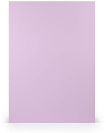 PAPERADO 25x Bastelkarton DIN A4 - Orchidee gerippt Violett Lila 220 g/m² Tonkarton - Dickes Bastelpapier in 29,7 x 21 cm Malen, Basteln perfekte Bastelpappe