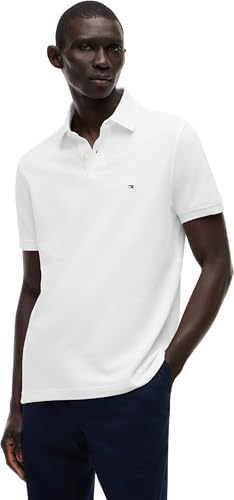 Tommy Hilfiger herr Polotröja 1985 Regular Polo, Vitt, XXL