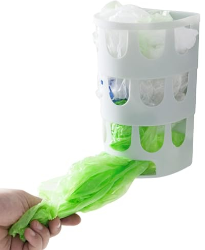 HERCHR Organizador Bolsas Plastico, Organizador De Bolsas De Plástico, Soporte Para Bolsas De Plástico Para Cocina