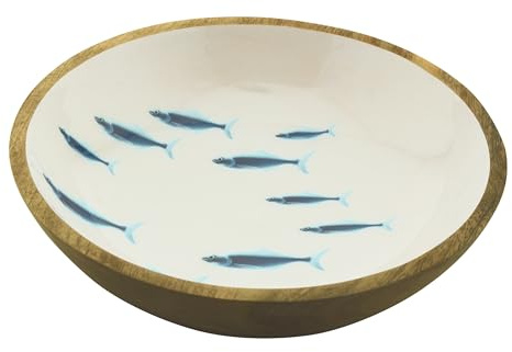Sea-Club Saladier en bois de manguier émaillé, Ø 30 cm, hauteur 7,5 cm