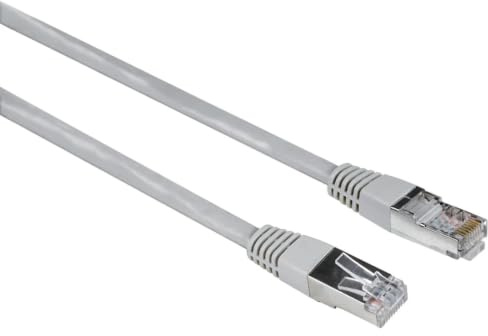 Hama 00200919 RJ45 - Cable de red (cat. 5e F/UTP, 15 m), color gris revestido de PVC, trenzado por pares, 1 unidad