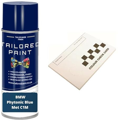 Per BMW Phytonic Blue Met C1 M Aerosol Spray Paint Rattle Can (Aerosol Paint)