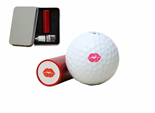 Golfball-Stempel | Wasserdichter Golfball-Marker-Stempel | Aluminium-Golfball-Stempel mit nachfüllbarer Permanenttinte | Individueller Golfball-Stempel | Geschenke für Golfer | Golfball-Stempel
