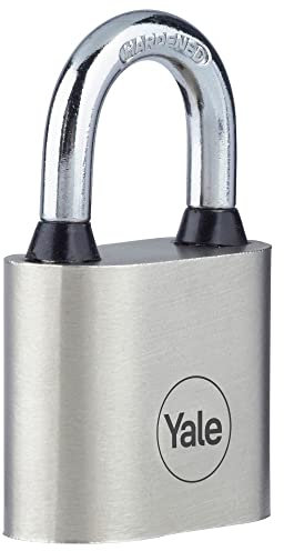 Yale Y112/30/121/1 Lucchetto 30 mm con Arco Standard, Corpo in Ferro e Grillo in Acciaio Temprato, Serratura a Chiave, Durevole e Resistente alla Corrosione, Ideale per Uso Esterno