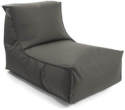 mokebo Sitzsack für Kinder & Erwachsene 'Der Sundowner', Bean Bag mit Füllung oder Bodenkissen für Indoor & Outdoor, auch als Liegekissen, Relaxliege oder Liege in Anthrazit