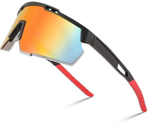 FEISEDY Sportbrille Fahrradbrille Herren Damen Sport Sonnenbrille für Radsport Fahrrad Baseball mit UV400 Schutz B0022