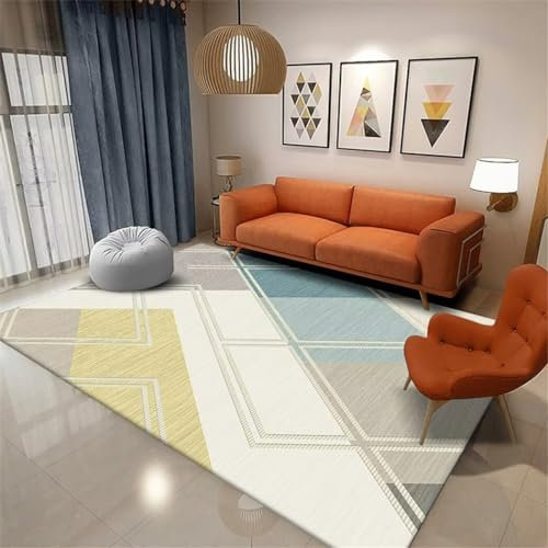 RUGMRZ Hallenteppich Kinderzimmer Teppich Rechteckige Beige Teppich-Balkon-Bodenmatte Für Den Flur Teppichen 200X250Cm 6Ft 6.7''X8Ft 2.4''