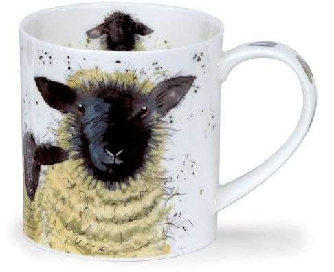 Dunoon Orkney Mug en porcelaine fine Motif mouton Suffolk 0,35 l