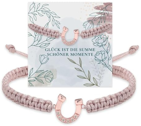 Miss Lovie Hufeisen Schmuck Silber 925 Armband Ohrringe Kette Mädchen pferd Mädchen Geschenk