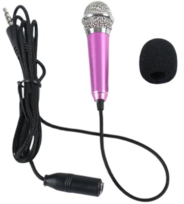Liten mikrofon för karaoke, liten mikrofon för karaoke Bärbar Plug N Play