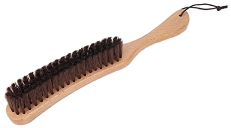 Antistatic Clothes Brush with Wooden Handle - Lint Remover Comb for Clothes, Sweaters, and Furniture - Effective Fuzz and Hair Removal Tool