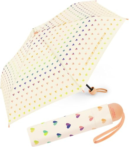 Benetton Super Mini - Paraguas de bolsillo infantil con apertura manual, carbón, 88 cm