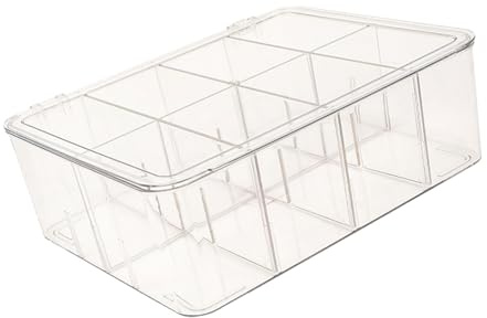 alloneslife Multifunctional Clear Acrylic Teas Box With Lid Candy Holder Storage Container For Teas Enthusiasts And Office Use Office Teas Dispenser