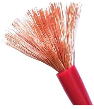 Cavo flessibile con guaina in PVC unipolare RV0.3/0.5/0.75/1.0/1.5/2.5/4MM Cavo di prolunga for segnale elettronico(Red 1M,11AWG 4.0MM)