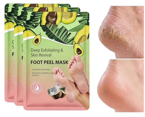 Maschera Per I Piedi,Lenitiva Idratante Riparatrice Effetto Peeling - Maschera Trattamento Spa Casa per Piedi Secchi e Screpolati,Ideale Per Nonna, Donne, Moglie, Uomini, Papà, Nonno E Marito