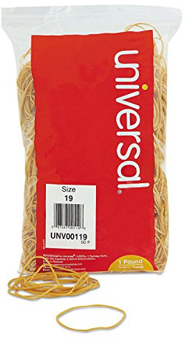 Universal 00119 Rubber Bands, Size 19, 3-1/2 x 1/16, 1lb Pack
