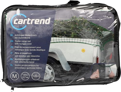 cartrend Anhängernetz 1,5x2,7m mit Gummiband