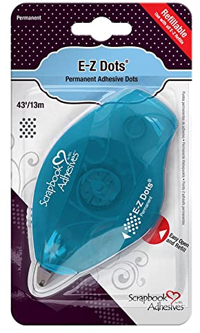 SCRAPBOOK ADHESIVES BY 3L E-Z Dots Refillable Permanent Runner Dispenser, 43 Feet