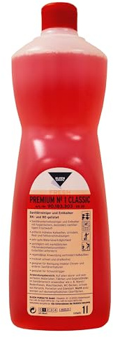 Kleen Purgatis Premium No.1 Classic Nettoyant sanitaire et détartrant avec agréable parfum frais 1 l