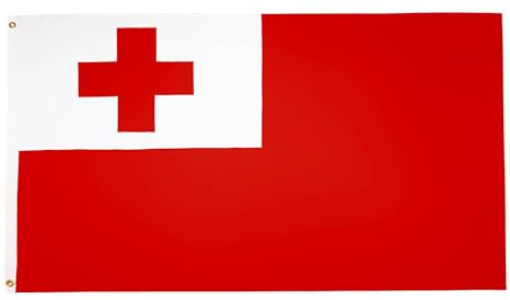 AZ FLAG - Bandera Tonga - 150x90 cm - Bandera Tongana 100% Poliéster ligero Con Ojales de Metal integrados - 80g