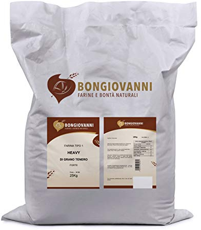 BONGIOVANNI FARINE E BONTA' NATURALI Heavy - Farina Tipo 1 di Grano Tenero Forte 25Kg