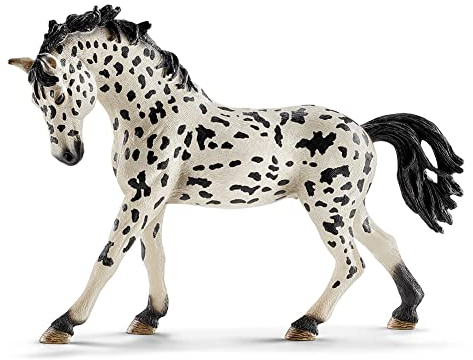 BAOK Dänemark Knabstrupper Stute Pferd Spielzeug PVC Dschungel Tierfiguren Tiere Waldtiere Figuren Miniatur 5 Zoll