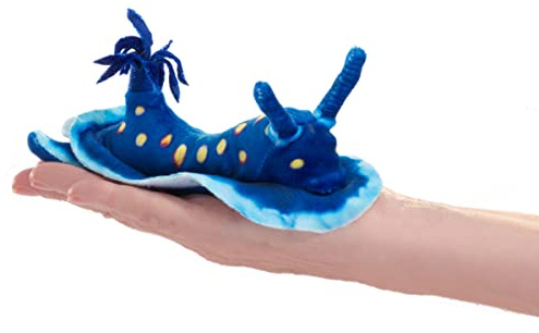 Mini Ozeanschnecke - Mini Nudibranch - Fingerpuppe, blau