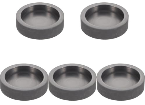 DOITOOL 5 stücke Graphit Tank Barren Formen Runde Graphit Gießform Runde Graphit Barren Formen Silber Barren Form Metallformen Gießen Metall Guss Form Metall Ofen Graphit Tiegel