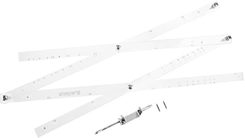 Professionelles Lineal 50 cm Skala Zeichnung Lineal Pantograph Klapplineal Reduzierer Vergrößerer Werkzeug Handwerk Mehrzweckwerkzeug Fliesenwerkzeug