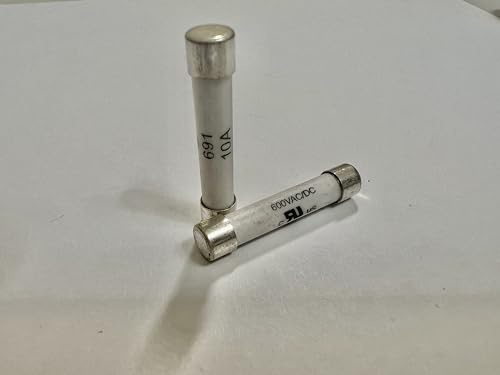 Ceramic Fast Fuse, 691, FF 10A / 600VAC/DC, 6x32mm for use in Multimeters (2pcs/pk)