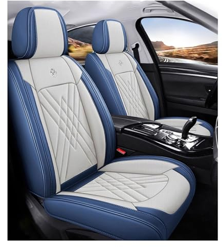 GLUNT Kunstleder-AutositzbezüGe Für FIAT 500L(330)/500L Living(351)/500L MPW(351)/500L Pro(330)/500L Trekking(330),AutositzbezüGe Set Leder, 5-Sitze Universal-SitzbezüGe Auto Komplettset (Color : E)