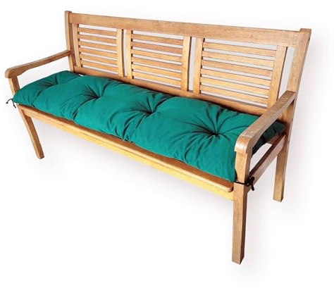 4L Textil Bankauflage Outdoor Wetterfest Gartenbankauflage | Mit/Ohne Rückenlehne | Wendbar | Premium Qualität