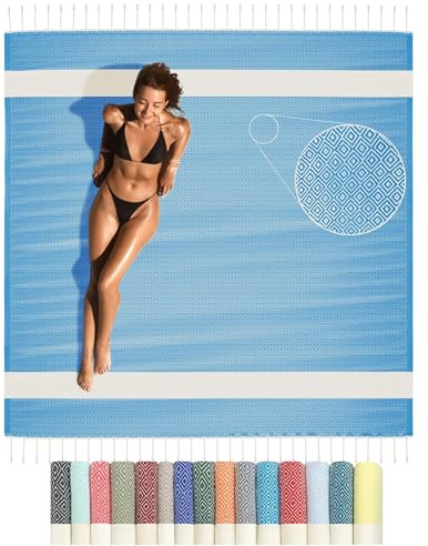 Flora Furora Saunahandtuch Saunatuch XXL 200x200 cm groß, Hamamtuch Damen + Herren: lang, platzsparend, leicht | Sauna Handtuch, Wellness Spa Tuch, Saunakilt Zubehör | Fouta Hamam Badetuch