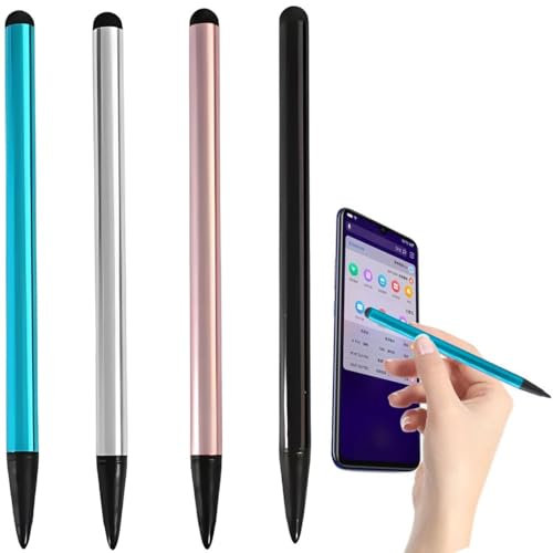 Pack de 4 stylets universels capacitifs pour écran tactile, stylets pour toutes les tablettes, stylet pour écran tactile, pour iPhone iPad Pro Mini Samsung Galaxy Surface Huawei Lenovo etc
