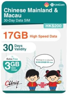 China & Macau Förbetalt data SIM-kort (15 GB, 30 dagar) 5G/4G höghastighet redo att använda SIM | Uppladdningsbart SIM | Redo att använda för affärsresor | Hotspot-delning | GuangZhou ShangHai Peking
