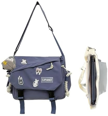 Inshere Niedliche Umhängetasche, ästhetische Umhängetasche, Nylon Y2K Schultertasche für Frauen Männer