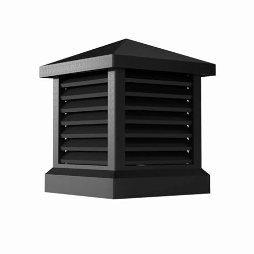TUPOSTAR Schornsteinkappe, Kaminabdeckung, Schornstein-Regenkappen Aus Aluminiumlegierung, Konischer Oberer EntlüFtungsauslass, FüR Gemauerten Schornstein Im AußEnbereich,Grau,30 * 30CM