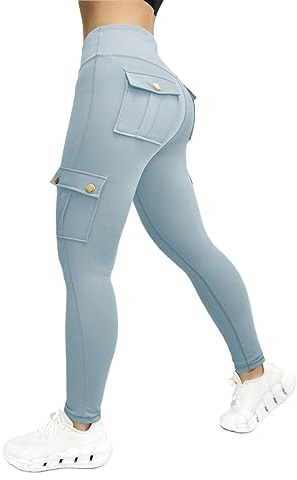 Legging Femme Pantalon de Sport, Jegging Taille Haute Femmes Yoga Opaque Doux Grande Taille Pantalon de Yoga Butt Lift Legging d'entraînemen Pantalons de Survêtement Leggings Yoga Pas Cher