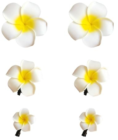 6 Morceaux D'Épingles À Cheveux De Fleurs, Accessoires De Cheveux De Fête À La Plage, Accessoires De Cheveux Élés, Accessoires Photo, Accessoires De Conception De Coiffures.