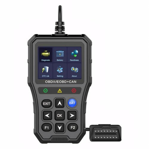 Mengshen Scanner de batterie OBD2 pour voiture - Lecteur de code de véhicule - Outil de diagnostic pour voiture - Lecture des données en direct - Code de défaut clair pour toutes les voitures