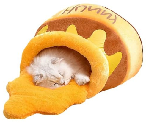 Niche Chat, Panier Chat, Lit Chat, Coussin Chat, Nid De Chat en Forme De Miel, pour Chats, Petits Chiens